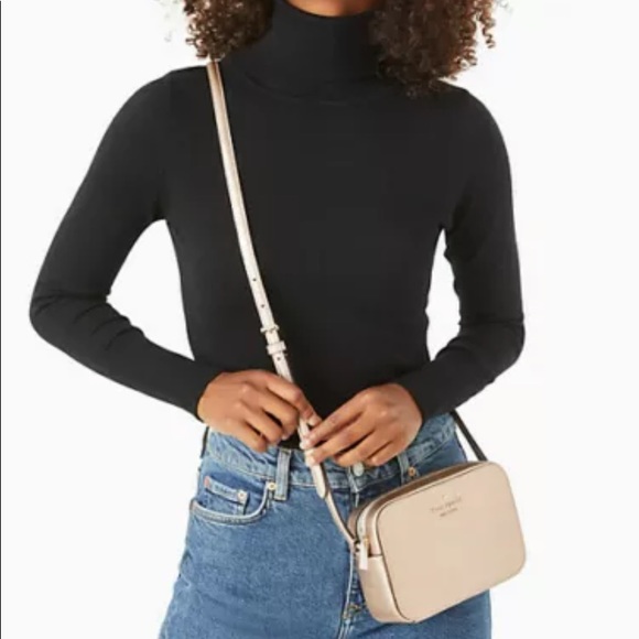 New Kate Spade Staci Mini Camera Bag Crossbody Shoulder Purse Rose Gold - Picture 3 of 8